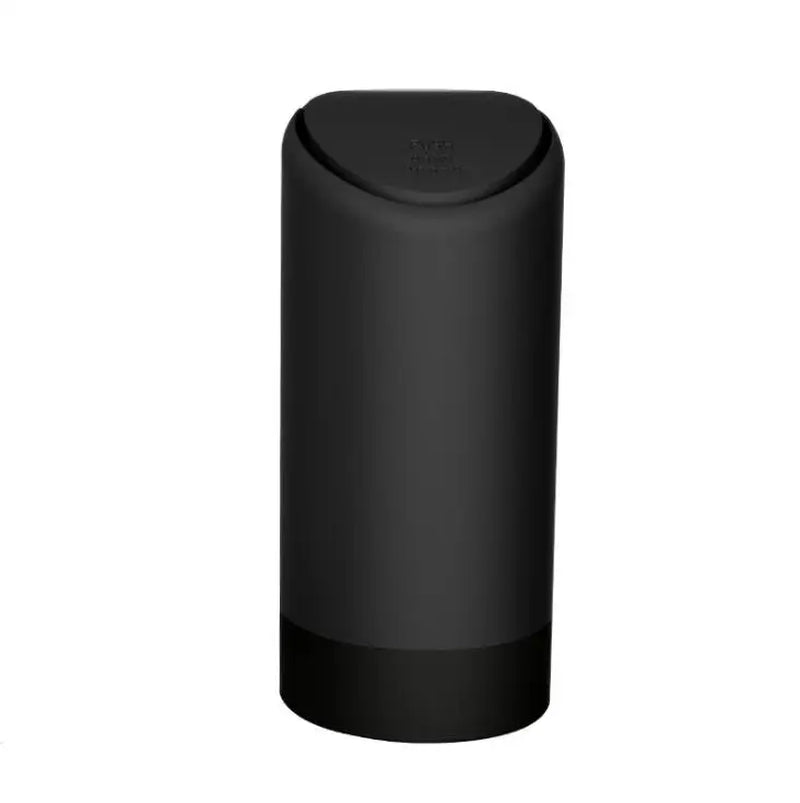 Mini Car Trash Can with Push Lid – Compact Cup Holder Garbage Bin